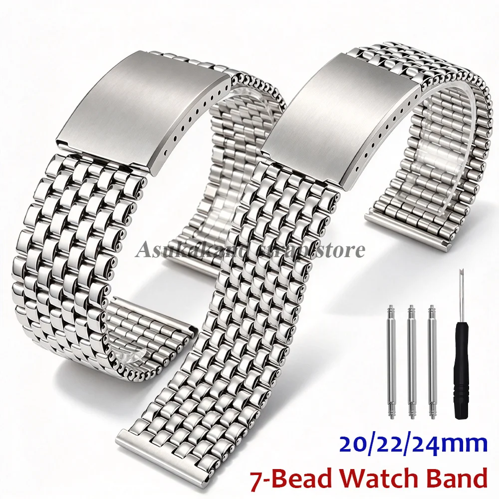 Watches Rolex Smartwatch - สายนาฬิกาสแตนเลส ขนาด 20 มม. 22 มม.