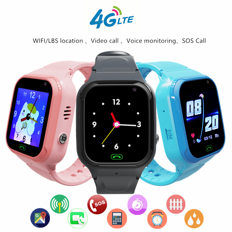 Smartwatch Digital Watches For Kid Girl - 4G เด็กโทรศัพท์สมาร์ทนาฬิกา Video Call WIFI LBS