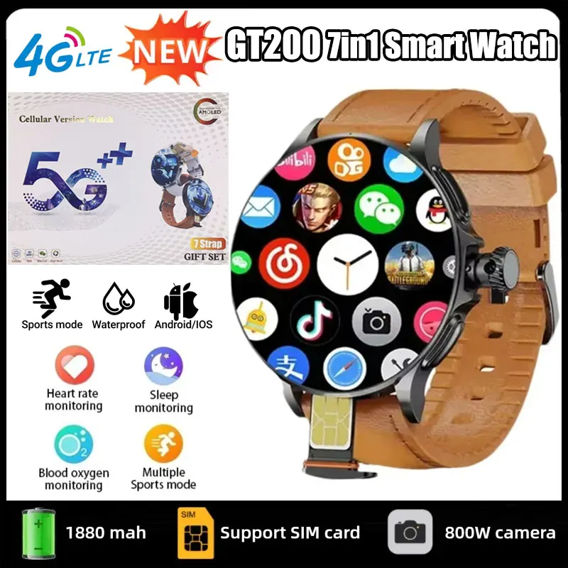 Smartwatch Watches For Girls - GT200 สมาร์ทวอทช์ 5G หน้าจอ AMOLED ขนาด
