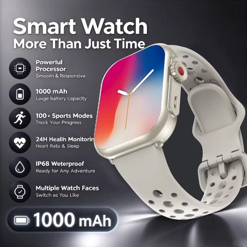 Smartwatch Watches For Girls - อัลตร้า K62 สมาร์ทวอทช์สำหรับผู้ชายและผู้หญิง ตัวติดตามกิจกรรมกีฬาและสุขภาพ GPS หน้าจอ