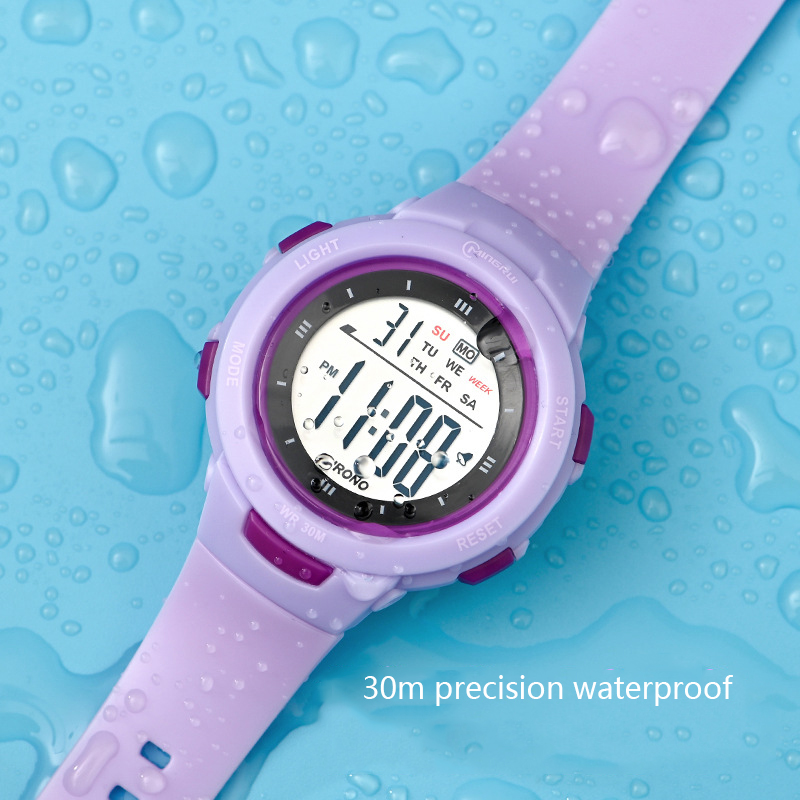 Smartwatch Digital Watches For Kid Girl - อุทัยนาฬิกาเด็กกีฬาแฟชั่นนาฬิกาปลุกกันน้ําส่องสว่างนาฬิกาสมาร์ทเด็กชายและเด็กหญิงนักเรียนนาฬิกาอิเล็กทรอนิกส์ของขวัญ