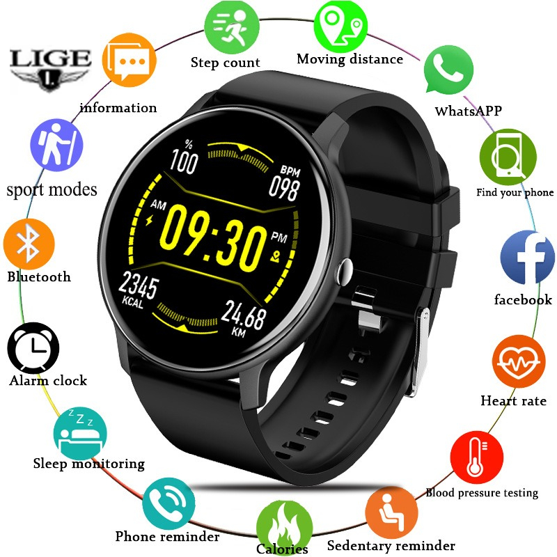 นาฬิกาอัจฉริยะแบรนด์ LIGE สำหร - Smartwatch Watches Brands For Women บทวิจารณ์และราคา