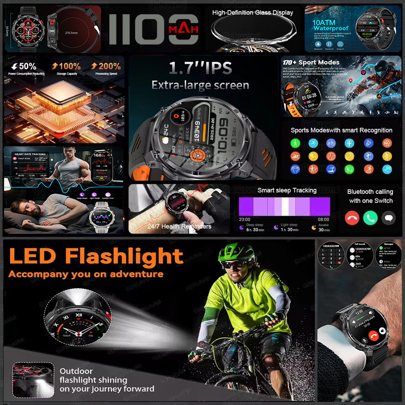 T-REX 3 นาฬิกาอัจฉริยะทหารผู้ช - Altimeter Compass Watch บทวิจารณ์และราคา