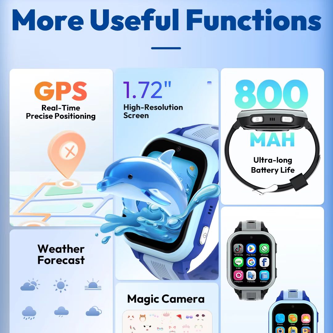วอนเล็กซ์ 4G สมาร์ทวอทช์สำหรับ - Smartwatch Watches For Kids With Gps บทวิจารณ์และราคา
