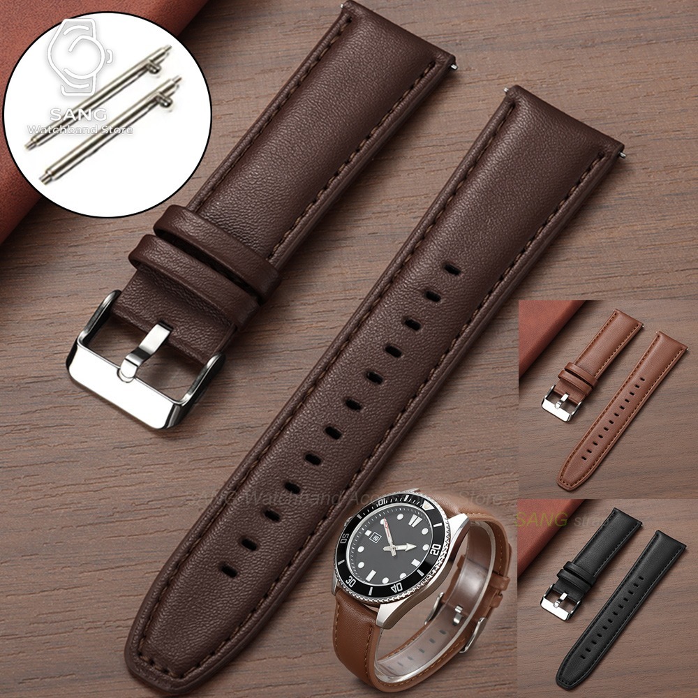สายนาฬิกาหนัง 20/22 มม. สำหรับ - Smartwatch Vintage Watches For Women บทวิจารณ์และราคา