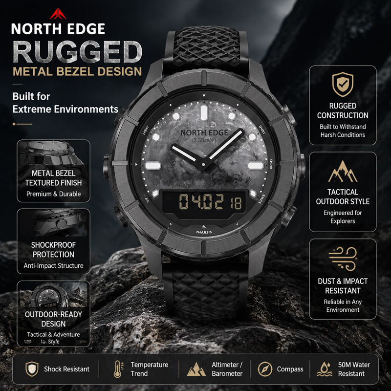 NORTH EDGE 2026 THARSIS นาฬิกา - Altimeter Compass Watch บทวิจารณ์และราคา