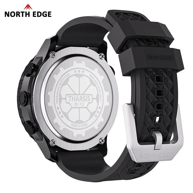 นาฬิกาข้อมือคาร์บอนไฟเบอร์สำหร - Altimeter Compass Watch บทวิจารณ์และราคา