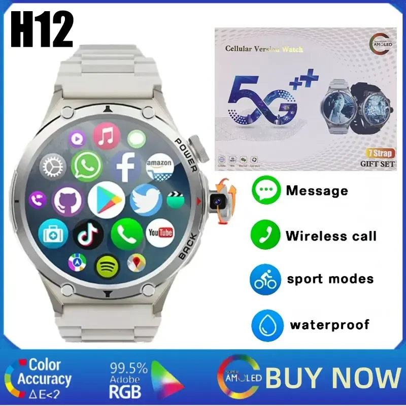 H12 สมาร์ทวอทช์ระบบแอนดรอยด์ 4 - Smartwatch Watches Price บทวิจารณ์และราคา