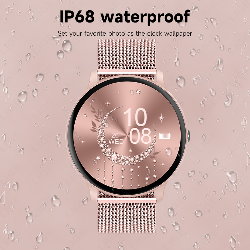 LIGE กันน้ำผู้หญิงสมาร์ทวอทช์ว - Watches Ladies Smartwatch บทวิจารณ์และราคา