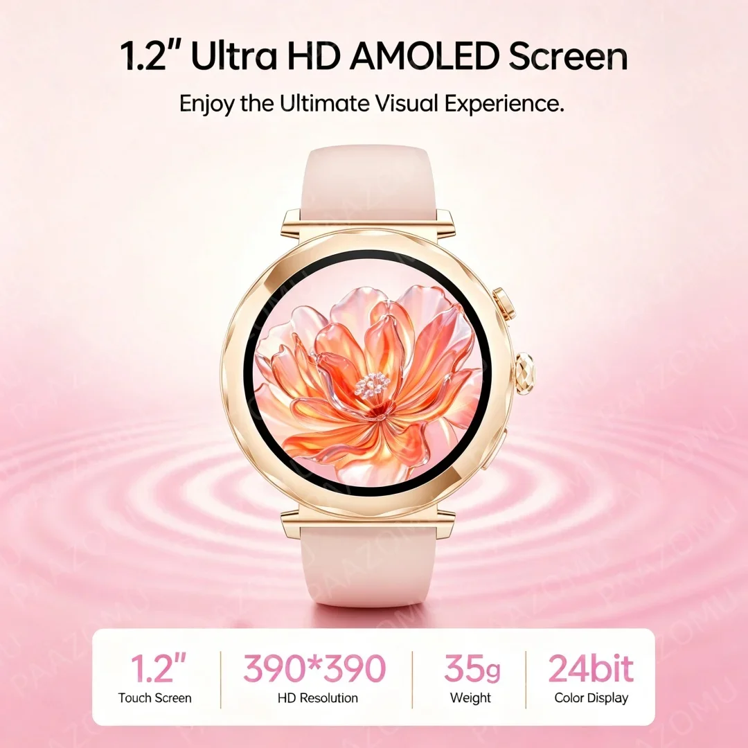 สมาร์ทวอทช์สีโรสโกลด์สำหรับผู้ - Watches Ladies Smartwatch บทวิจารณ์และราคา