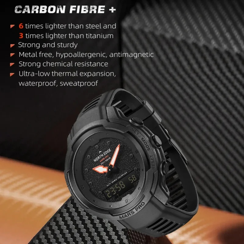นาฬิกาข้อมือสำหรับผู้ชาย NORTH - Altimeter Compass Watch บทวิจารณ์และราคา